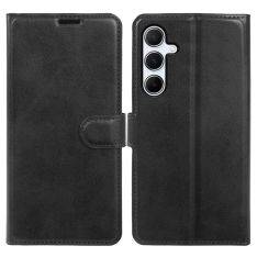 Samsung Galaxy A55 5G - Vintage læder cover / pung - Sort
