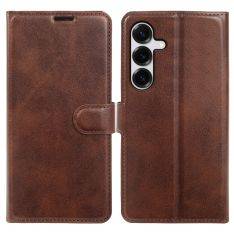 Samsung Galaxy S25 5G - Vintage læder cover / pung - Mørk brun