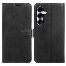 Samsung Galaxy S25 5G - Vintage læder cover / pung - Sort
