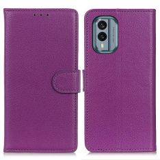 Nokia X30 5G - Læder cover / pung - Lilla