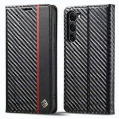 Samsung Galaxy S23 5G - Flip læder cover - Børstet design - Vertical