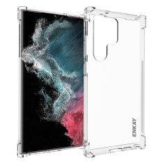 Samsung Galaxy S23 Ultra 5G - ENKAY Shockproof gummi cover - Transparent