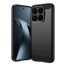 Xiaomi 17T - Gummi cover - Børstet design - Sort