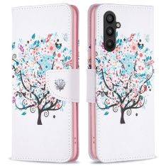 Samsung Galaxy A34 5G - Læder cover / pung - Printet design - Blomstret træ