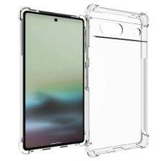 Google Pixel 7A - Shockproof gummi cover - Transparent