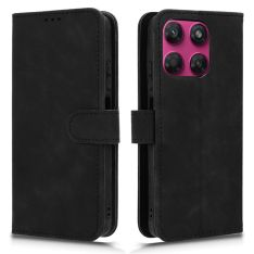 Motorola Moto G47 5G / G37 5G - Læder cover / pung - Printet design - Sort