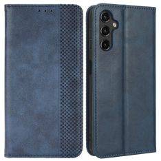 Samsung Galaxy A14 5G - Vintage læder cover / pung - Blå