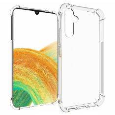Samsung Galaxy A34 5G - Shockproof fleksibelt gummi cover - Transparent