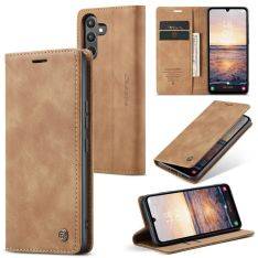Samsung Galaxy A34 5G - CASEME læder cover / pung - Brun
