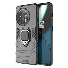 OnePlus 11 5G - Shockproof Hybrid cover med Kickstand - Sort