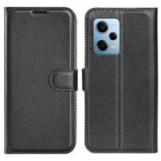 Xiaomi Redmi Note 12 Pro 5G - Læder cover / pung - Sort