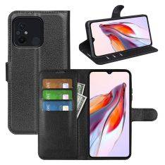 Xiaomi Redmi 12C 4G - Læder cover / pung - Sort
