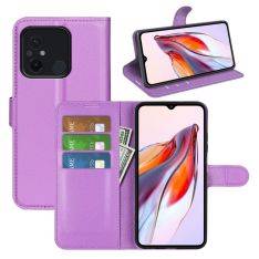 Xiaomi Redmi 12C 4G - Læder cover / pung - Lilla