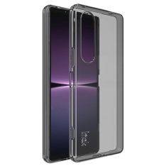 Sony Xperia 1 V - IMAK 5 series gummi cover - Transparent/Sort