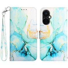 OnePlus Nord CE 3 Lite 5G / Nord N30 5G - Læder cover / pung - printet design - Grøn