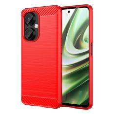 OnePlus Nord CE 3 Lite 5G / Nord N30 5G - Gummi cover - Børstet design - Rød