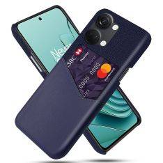 OnePlus Nord 3 5G - Læder hardcover med kortholder - Blå