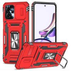 Motorola G13 4G - Armor Hybrid cover med Kickstand - Rød
