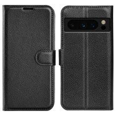 Google Pixel 8 Pro - Læder cover / pung - Sort