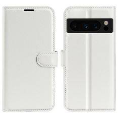 Google Pixel 8 Pro - Læder cover / pung - Hvid