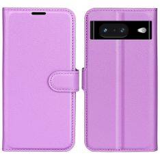 Google Pixel 8 - Læder cover / pung - Lilla