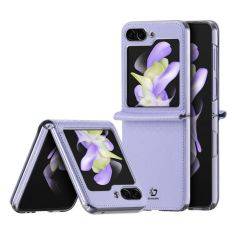 Samsung Galaxy Z Flip5 - Dux Ducis Bril læder cover - Lilla