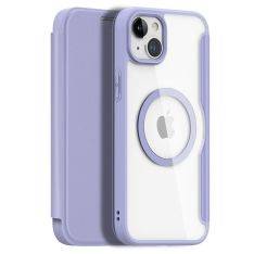 iPhone 15 - Dux Ducis Skin X Pro Flip Magsafe cover - Lilla