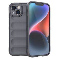 iPhone 15 - WAVE fleksibel gummi cover - Mørkegrå