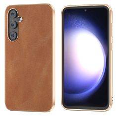 Samsung Galaxy S23 FE - Slim Fit læder cover - Brun