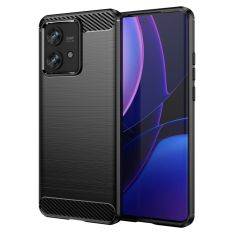 Motorola Edge 40 Neo 5G - Gummi cover - Børstet design - Sort