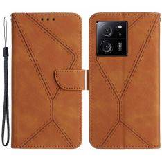 Xiaomi 13T / 13T Pro - Læder cover / pung - Aftagelig strop - Brun
