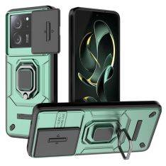 Xiaomi 13T / 13T Pro - SLIDE Hybrid cover med kickstand - Grøn
