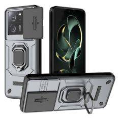 Xiaomi 13T / 13T Pro - SLIDE Hybrid cover med kickstand - Grå