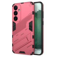 Samsung Galaxy S24 Plus - Shockproof Hybrid cover med kickstand - Rosa