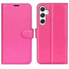Samsung Galaxy S24 - Læder cover / pung - Rosa