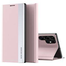 Samsung Galaxy S24 Ultra - Slim læder flip cover - Pink
