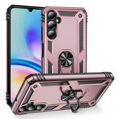Samsung Galaxy A05s 4G - Shockproof Hybrid cover m/kickstand - Rosa guld