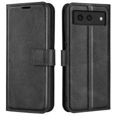 Google Pixel 8a - Læder cover / pung - Sort