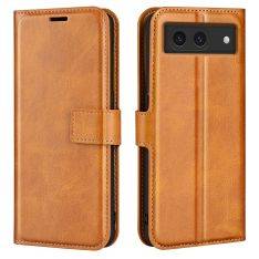 Google Pixel 8a - Læder cover / pung - Gul