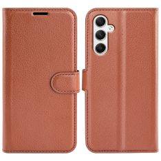Samsung Galaxy A35 5G - Læder cover / pung - Brun