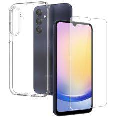 Samsung Galaxy A25 5G - NORTHJO gummi cover - inkl. Hærdet beskyttelsesglas