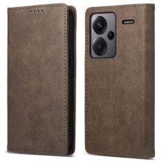 Xiaomi Redmi Note 13 Pro Plus 5G - RFID slim læder cover - Brun
