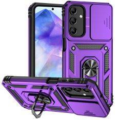 Samsung Galaxy A35 5G - SLIDE Hybrid cover med Kickstand - Lilla