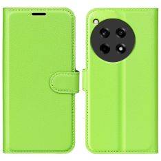 OnePlus 12R 5G - Læder cover / pung - Grøn