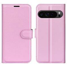Google Pixel 9 Pro XL - Læder cover / pung - Pink