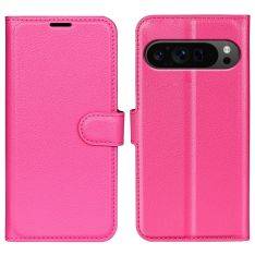 Google Pixel 9 Pro XL - Læder cover / pung - Rosa