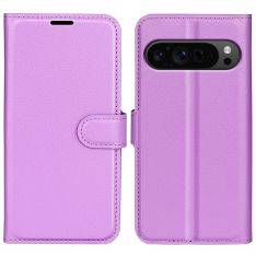 Google Pixel 9 Pro XL - Læder cover / pung - Lilla