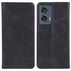 Motorola Edge 50 Fusion - Flip læder cover / pung - Sort