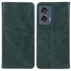 Motorola Edge 50 Fusion - Flip læder cover / pung - Grøn