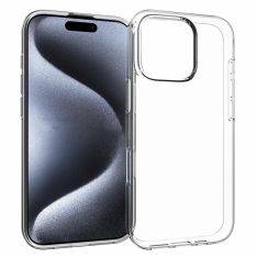 iPhone 16 Pro - Shockproof slim gummi cover - Transparent